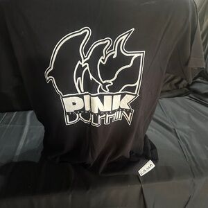 Pink Dolphin Charcoal Tee-size large
